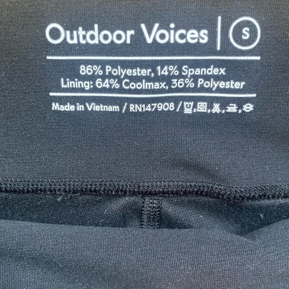 Outdoor Voices 2 pc Workout Set Leggings & Top - Picture 3 of 4